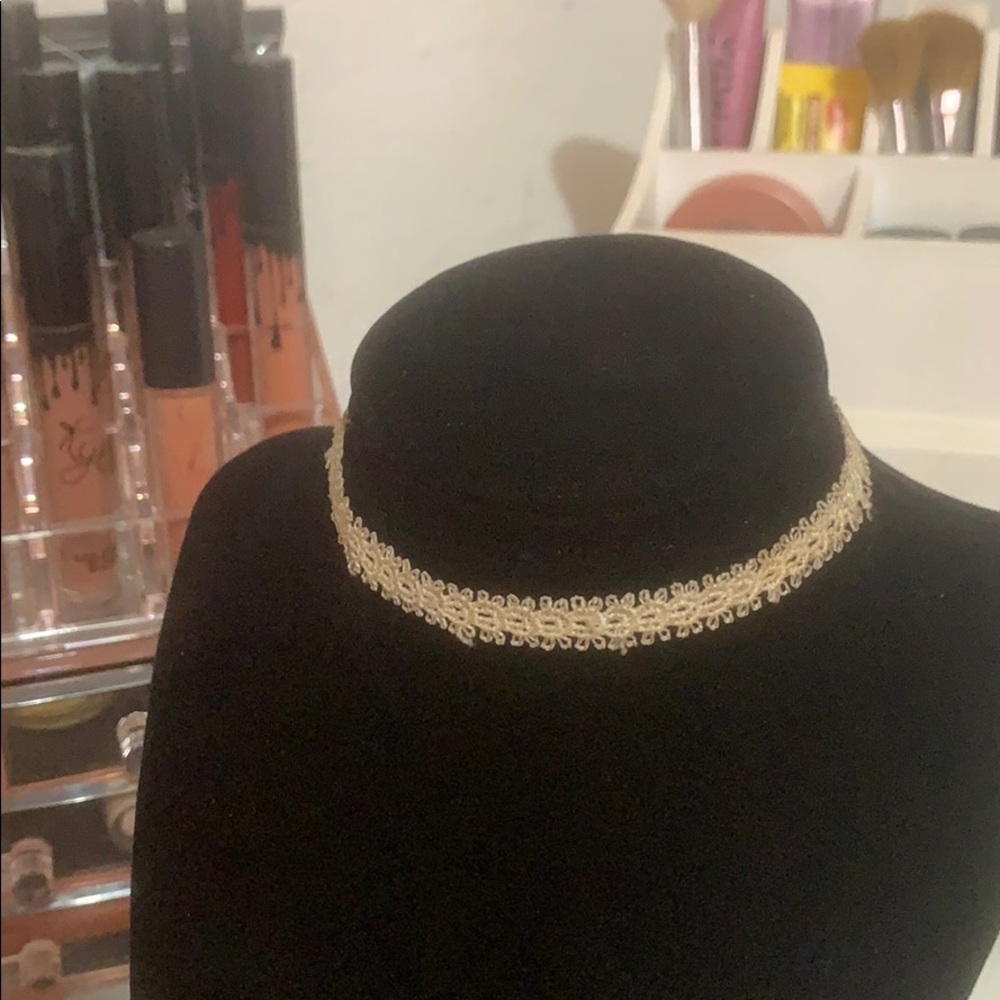 Cute Off White Choker